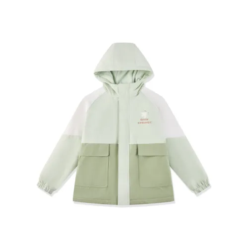 QIAODAN Парка Куртка Parkour Зеленая Подростки
