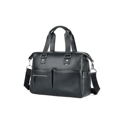 DOSRFINI Коровья кожа Одно плечо Сумка Мужская Черная