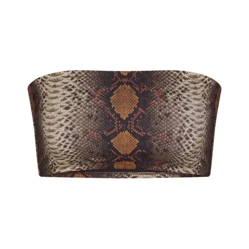 SKIMS Фирменный Плавательный Бандо Бикини Топ Бикини Женские Пустыня Змея С принтом