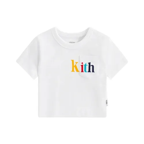 KITH Kids 2024 Summer Collection T-Рубашка Quinn II Tee Белый Infant Wa Toddler