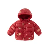 Красный с принтом