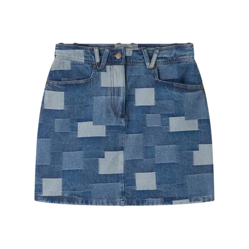 A.P.C Джинсовые короткие юбки Женские Индиго