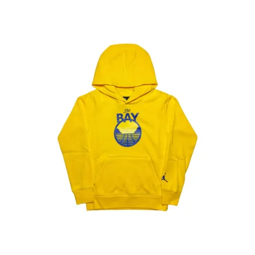 Джордан x NBA Свитшот Golden State Warriors Желтый Подростки