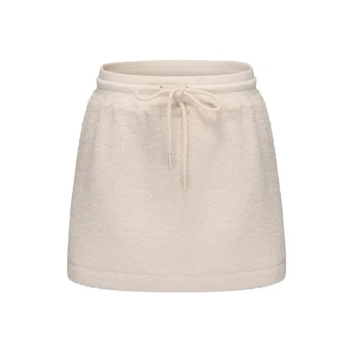 CHIWAWAMEME Повседневные короткие юбки женские кремово-бежевые
