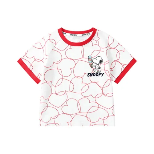 SNOOPY T-рубашка красная для детей 3-7 лет
