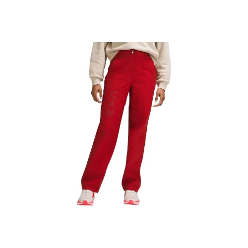 lululemon Team Canada Спортивные брюки Женские Спортивный красный