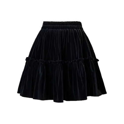 MM Повседневные короткие юбки для осеннего и зимнего времени женские черные