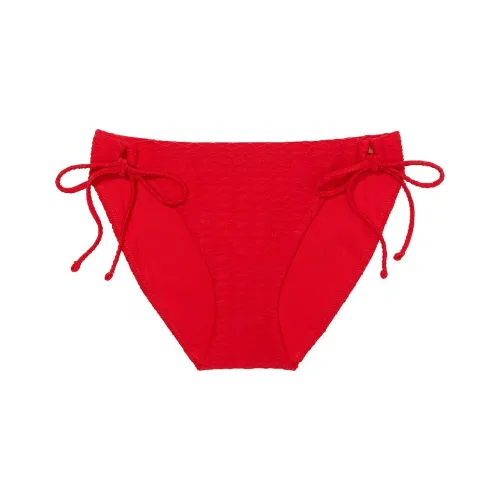 Victoria's Secret Розовый Mix Match Боковая сторона Галстук Бикини Низ Lipstick Плавки Женские Красный