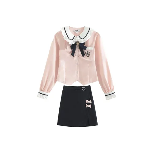 SHENBEI JK UNIFORM Женские Розовый