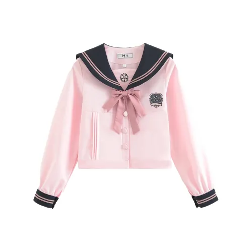 SHENBEI JK UNIFORM Женские Вечерний Вишневый Цветок Розовый