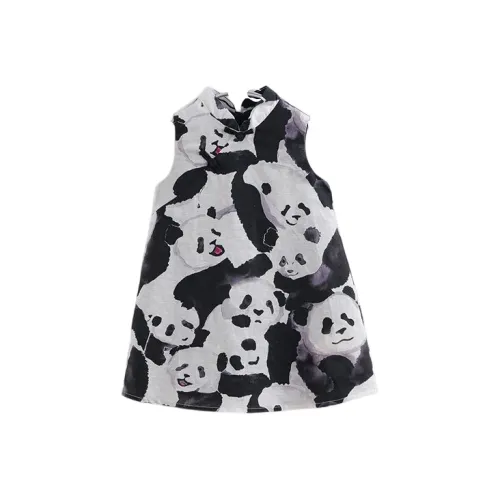 MARC JANIE Детское платье летнее черное и белое