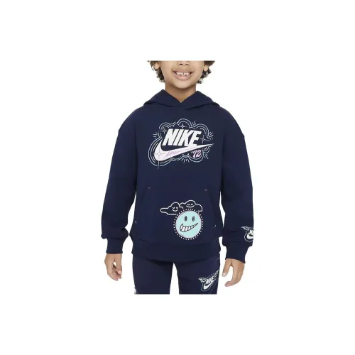 Nike Толстовка Темно-Синий Детский