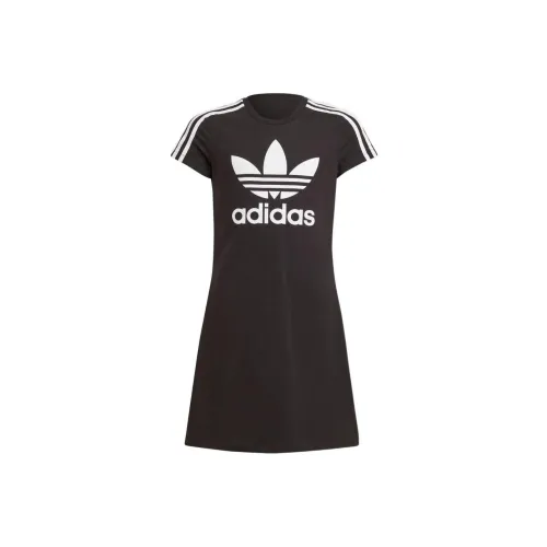 Adidas Originals Kleid Children's Dress Summer Baby Black Adidas Originals Kleid Children's Dress Летнее Детское Черное