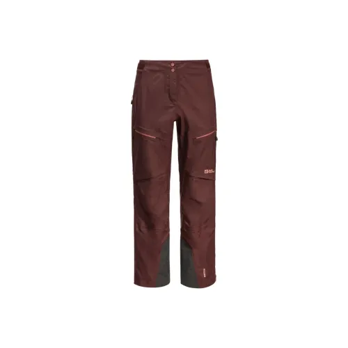Jack Wolfskin Лыжные брюки Женские Темный каштановый