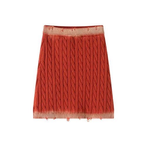 Coca Cola Повседневные короткие юбки Женские Осенний апельсин