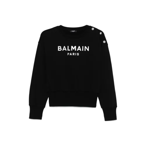 BALMAIN Черный Kids Свитшоты