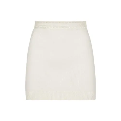 FENDI FW24 Повседневные короткие юбки Женские Белые