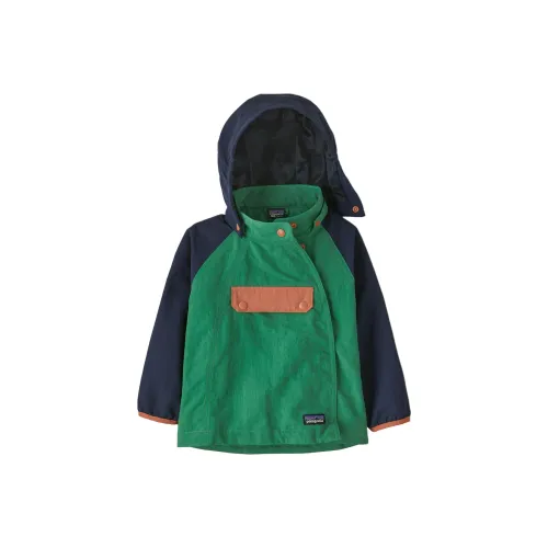 Patagonia Куртки Пальто Isthmus Anorak Собранный Зеленый Дети Возраст 3-7 Лет