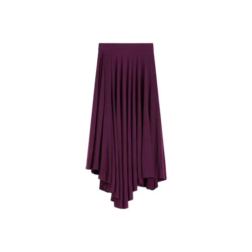 SCANLAN THEODORE Tinsel Drape Юбка Повседневная Длинная Юбка Женская Цвет Баклажан