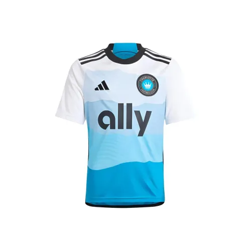 Adidas T-Shirt SHARP Синий Белый Подростки