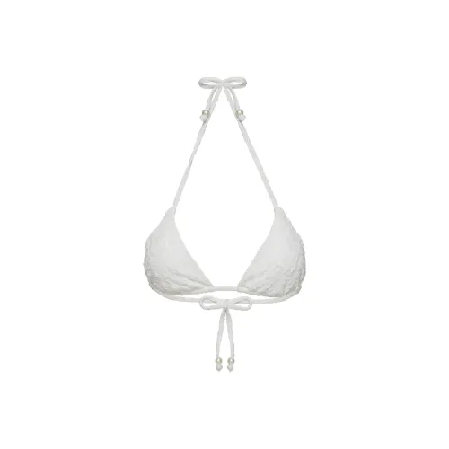 PRINCESS POLLY JENNER Бикини Треугольный Топ Бикини Женские Белый Цветочный Дизайн
