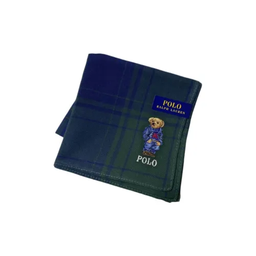 Шарфы из шелка Polo Ralph Lauren унисекс синий зеленый