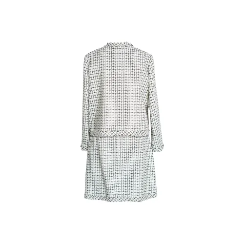 ROEYSHOUSE Комплект с юбкой Женские Черный Белый Клетка