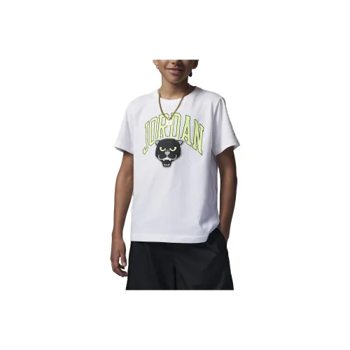 Джордан Белый Kids T-рубашки