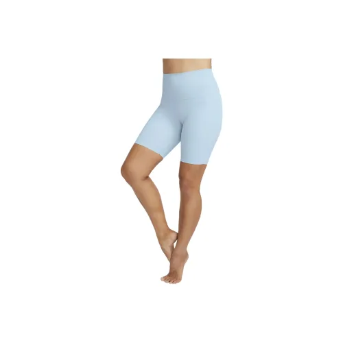 Nike Мягкая поддержка HIGH RISE 8' Байкер Шорты Спортивные шорты Женские Светло-синий