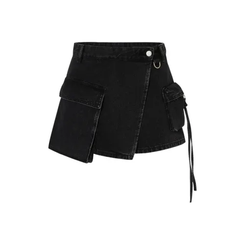 MOCO Джинсовые шорты Женские Черные