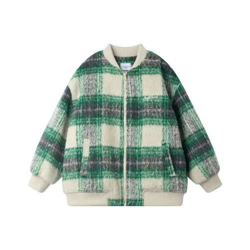 MUCMUKN Хлопковый пуховик Зеленая клетка Цветочный Детский