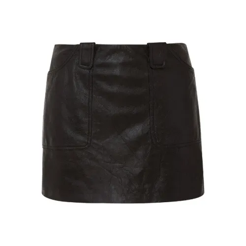 d'zzit Повседневные короткие юбки Женские Черный