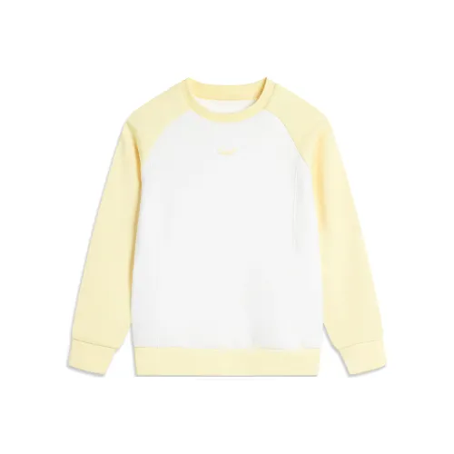 LINING YOUNG Свитшот Sports Life Collection Milky Карандаш Желтый Детский