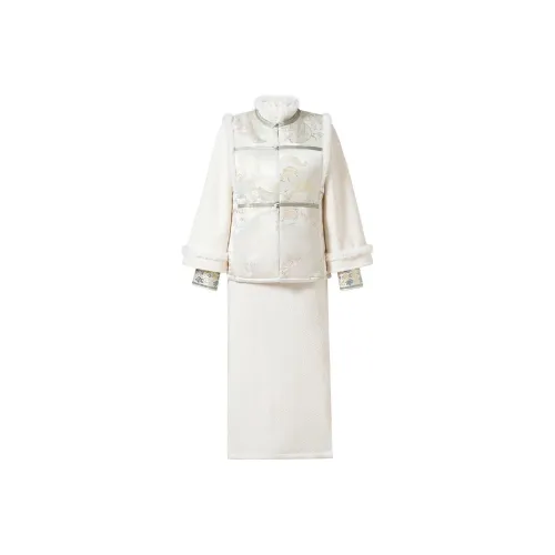 Красные цветные одежды Чонсам Женские