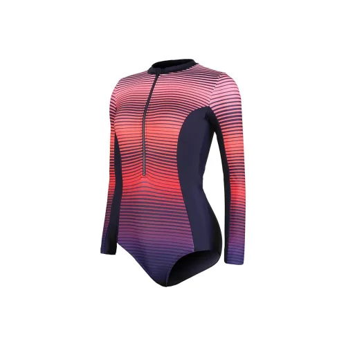 Speedo совместный бренд модель Ван-Пис Купальник Женские Морской синий Оранжевый Розовый Фиолетовый