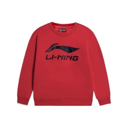 LINING YOUNG Свитшот Sports Life Collection Basketball Бычий красный Дети 3-7 лет