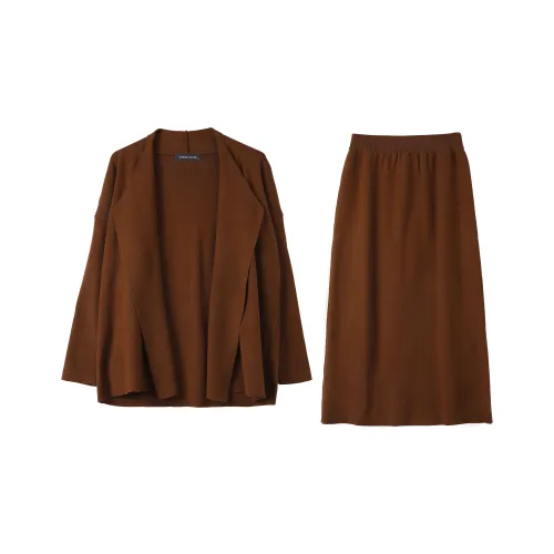 EIDOLON GRAIN Комплект с юбкой Женские Кофе