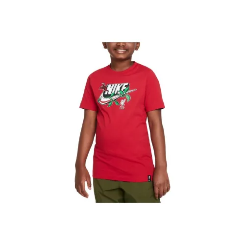 NIKE Фитнес-красные Kids T Рубашки
