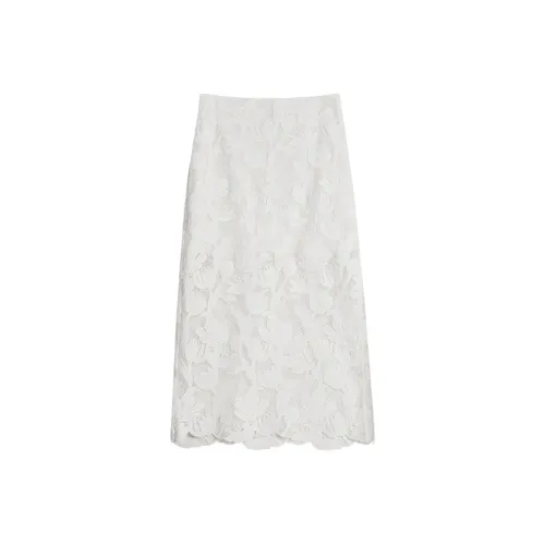ELLE Повседневные короткие юбки Женские Белые