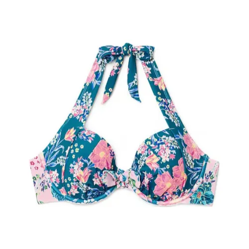 Victoria's Secret ADORE ME Shelby Плавательный топ WF Бикини Женские Синий Розовый