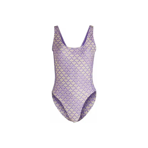 Adidas Originals MONOGRAM 3 STRIPES Ван-Пис Купальник Женский Фиолетовый Rush