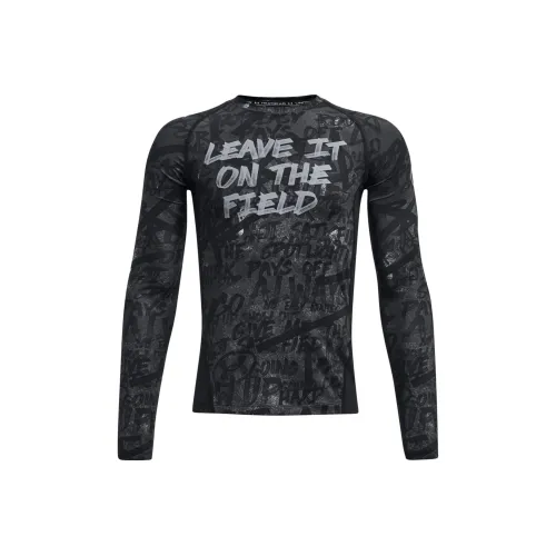 Under Armour HeatGear T-Shirt Message Черный Детский