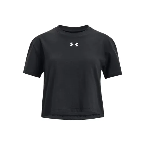 Under Armour T-Shirt UA Crop Sportstyle Черный Детский