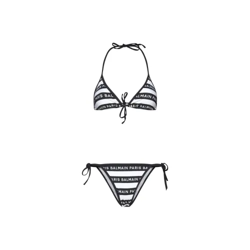 BALMAIN Бикини Женские Черный Белый