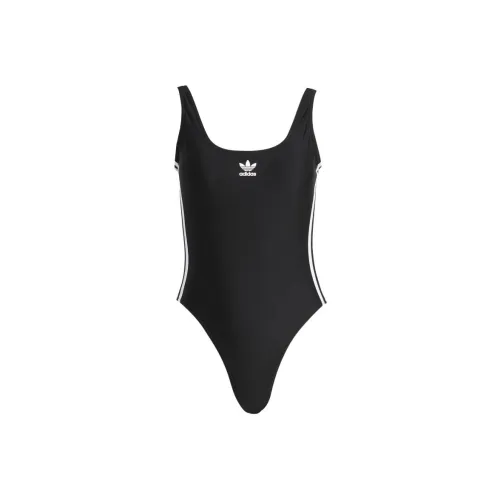 Adidas Originals 3 Stripes Ван-Пис Купальник Женский Черный
