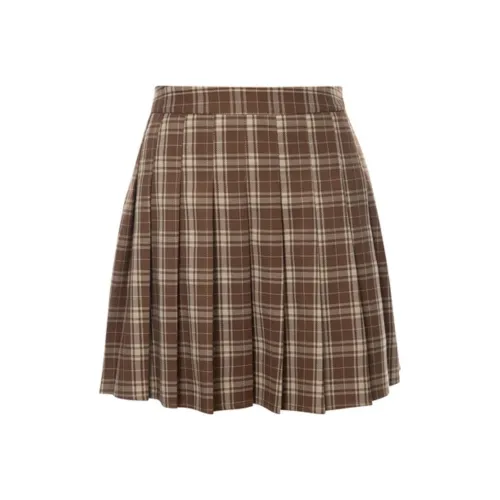MSSHE Повседневные короткие юбки Женские Latte