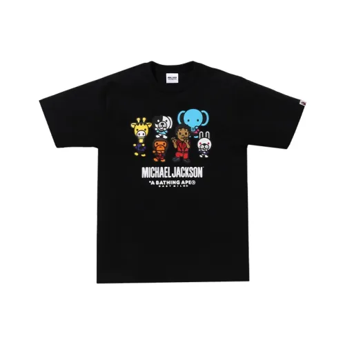 A BATHING APE Bape X Michael Jackson Co Бренд Pre School T Рубашки