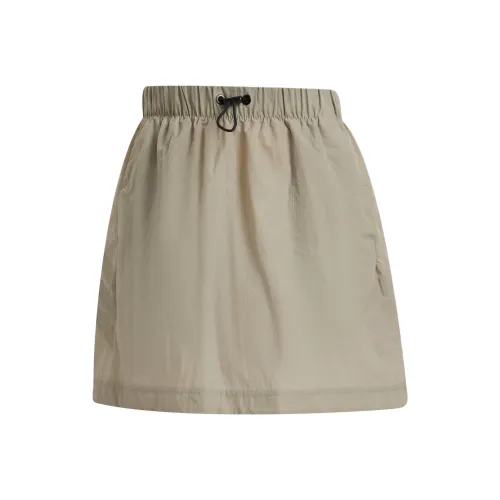 Adidas Future Icons3 Stripes Ткань вязаная Юбка Sportswear Повседневная Короткая Юбка Женская Цвет Putty Бежевый