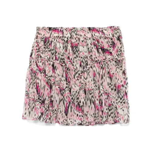 ISABEL MARANT SS25 Повседневные короткие юбки Женские Светло-розовый
