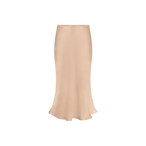 Blumarine SS24 Повседневная длинная юбка женская бежевая